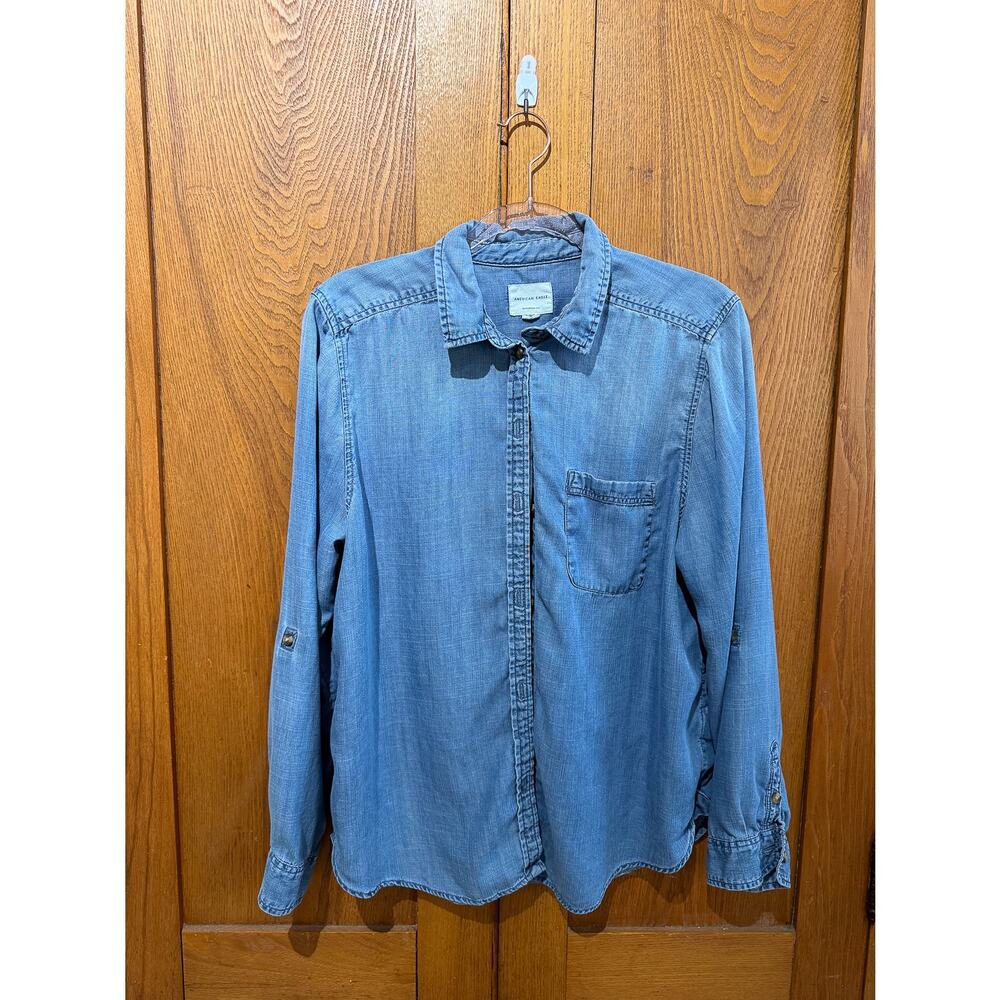 Vintage American Eagle Chambray Shirt | Women's XL
